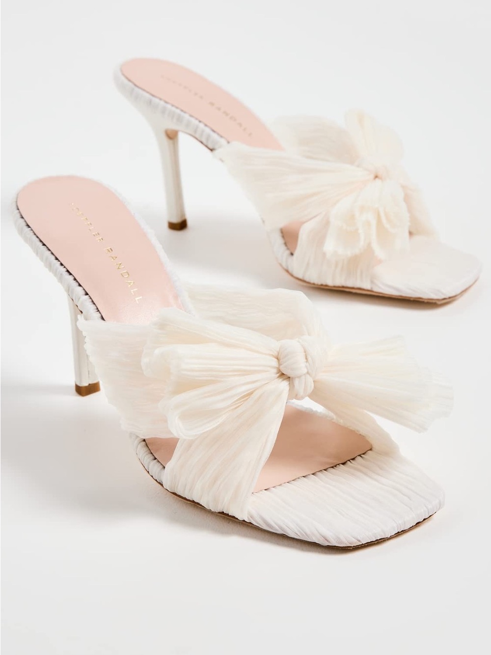 Loeffler Randall Women's Claudia Pleated Heel Mules, size 9.5